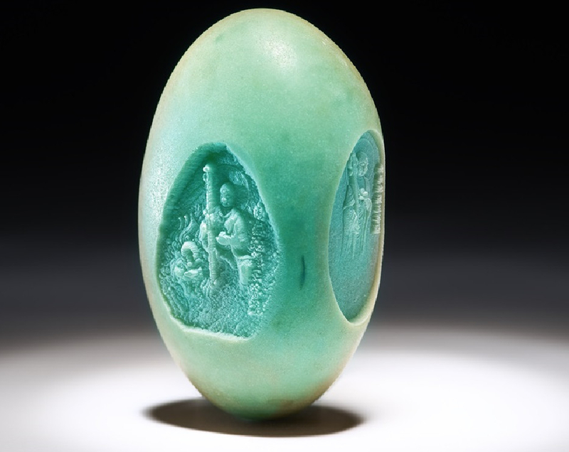 夜光石 地藏王菩薩雕刻 毫芒雕刻