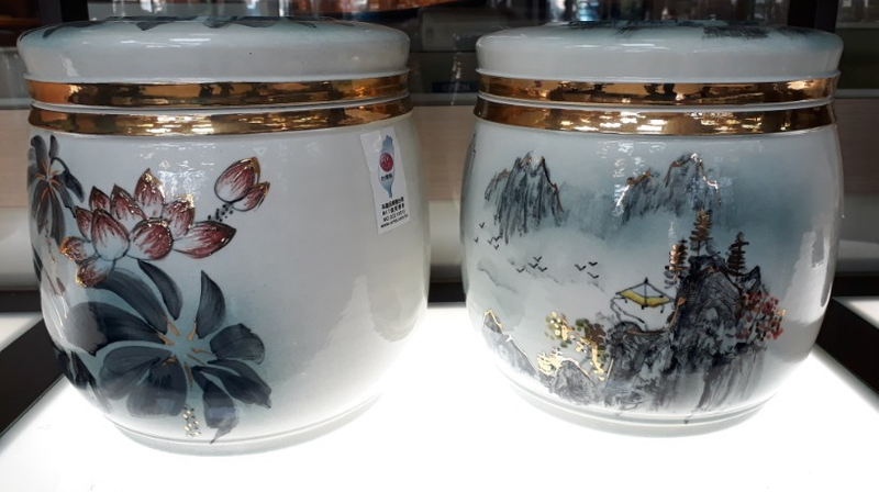 三彩脫臘琉璃骨灰罐